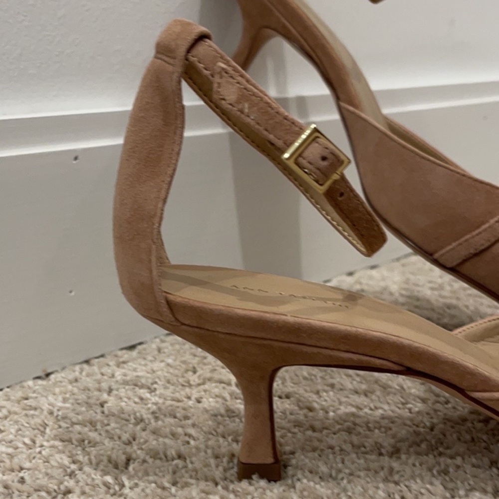 Ann Taylor nude kitten heel pump - Picture 3 of 6